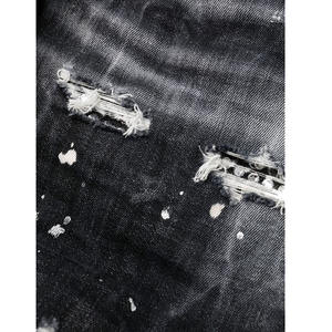 High Demanded Classic Dark Black Solid Winter Faded <b>Jeans</b> for <b>Men</b> Premium Stitching Elastic Waistband 100% Cotton Soft Stretch - Product Image 2