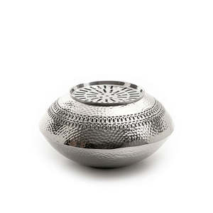 Dernier foyer élégant plaqué argent Design unique Utilisation intérieure et extérieure Nouveau look pour le camping Prix de gros Fabriqué en acier Corten - Product Image 1