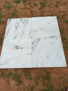 Azulejos de losa de mármol blanco moderno pulido 24 "x 24" suelo de hotel cocina baño Piedra Natural 12 "x 12" opción disponible - Product Image 3