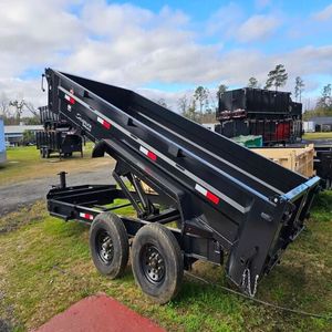 Factory-Priced New Used 3 4 Axle Rear Tipper Semi <b>Trailer</b> for Construction Farming Includes Hydraulic Pump System FR Origin High - Product Image 6