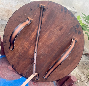 Viking sculpté à la main en bois gravé à la main nordique Viking médiéval vieux âges bataille prêt guerrier bouclier. - Product Image 3