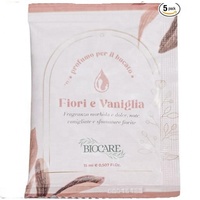 Parfum de lessive Biocare Fleurs Vanille 15ml Liquide Jetable 10 Sachets Désodorisant Textile Ajoute une touche de fraîcheur au linge lavé