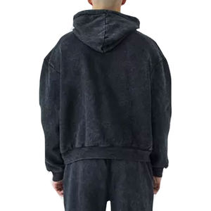 Alta calidad 500GSM 100% algodón vintage Top Trending moda ácido lavado chándal desgastado peso pesado francés Terry chándal - Product Image 6