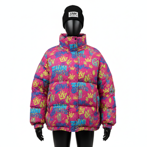 Chaqueta Acolchada para Mujer, Tejido de Poliéster Premium con Relleno, Diseño de Paneles Acolchados, Chaqueta Acolchada con Logotipo Personalizado para Mujer - Product Image 1