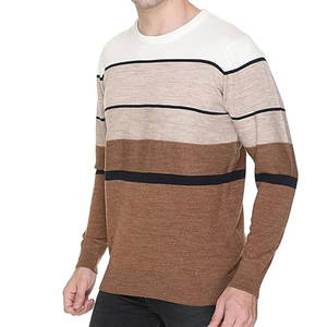 Suéter de Cuello Redondo para Hombre, 100% Algodón, Talla Personalizada, Transpirable, Informal, de Verano, Tejido Waffle, con Diseño de Logotipo Personalizado - Product Image 4