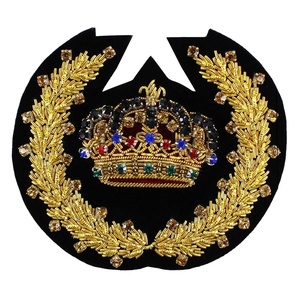 Advanced Soie Animal Métal Printemps Patch Broderie À La Main Petite Abeille Couronne D'or Abeille Tissu Patch Cuivre Broderie Applique - Product Image 4