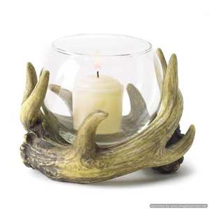 เชิงเทียนเขากวางชุบนิกเกิลเชิงเทียนแก้วใสโลหะแฟนซีพร้อมเชิงเทียนเงินสำหรับขายที่จับโลหะเงาแบบโบราณ - Product Image 6