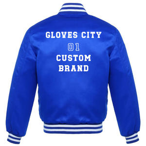 GUANTES City OEM Logotipo bordado personalizado Chaqueta de béisbol acolchada para hombre Letterman Varsity Bomber Jacket para hombre Propia Varsity Jacket - Product Image 6
