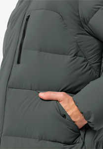 New Style Custom Logo Boxy <b>Hooded</b> Polyester <b>Waterproof</b> Windproof Warm Winter Outdoor Quilted Men's <b>Puffer</b> <b>Jacket</b> - Product Image 4