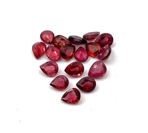 Lote de piedras preciosas sueltas con corte de pera de espinela Rosa Natural certificado IGI 3*4-3*5 MM para la fabricación de joyas - Product Image 3