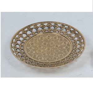 Producto de Moda, Tazón Decorativo de Metal para Mesa, Tazón de Aluminio para Servir Frutas, Frutos Secos y Aperitivos, Acabado Rojo - Product Image 2