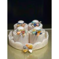 Accessoires cadeaux Diwali Bols en marbre blanc pour fruits secs avec plateau Ensembles cadeaux Bon marché Boîtes à collations personnalisées Coffret cadeau