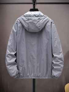 แจ็กเก็ตมีฮู้ดมีซิปรูดรูดรูดซิปสำหรับผู้ชายเสื้อแจ็คเก็ตใส่วิ่ง - Product Image 2