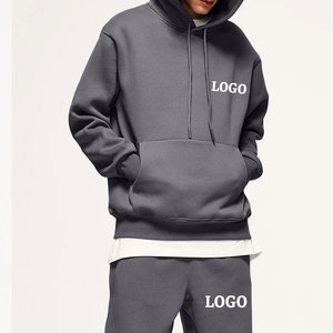 Comprar suéter pesado 100% algodón Logo con capucha de talla grande hombres grueso personalizado de gran tamaño sudaderas con capucha de peso pesado para hombres - Product Image 5