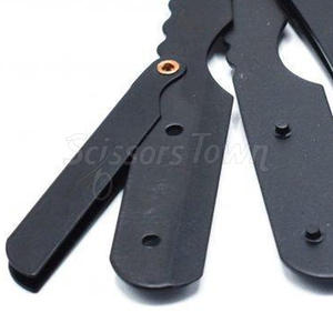 Rasoir droit avec logo personnalisé avec design durable et lame de rasage lisse pour barbiers et salons de coiffure - Product Image 6