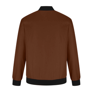 Chaquetas ajustadas de Color marrón sólido para hombre de algodón 100% con diseño OEM hecho a medida con bolsillos, chaqueta, existencias excedentes de Bangladesh - Product Image 2