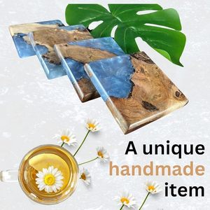 Durable and Stylish Wood <b>Epoxy</b> <b>Table</b> Coaster High Quality Mats & Pads for <b>Table</b> Protection Very Low Price - Product Image 4