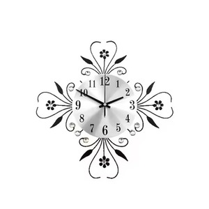 Horloge murale décorative en métal fer fabriqué à la main nouvelle tendance maison hôtel salon utilisation horloge murale montre - Product Image 1