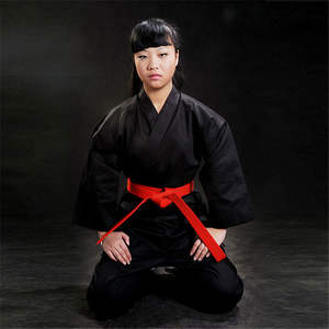 ชุดยูโด คาราเต้ เทควันโด พิมพ์ลายโลโก้ด้านหน้า แบบสกรีน ผ้าไหม รับผลิตตามสั่ง ขายส่ง สำหรับผู้ชายและผู้หญิง 100% - Product Image 5