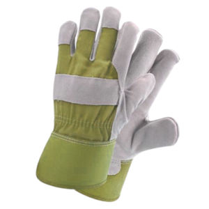 Guantes DE SEGURIDAD DE CUERO dividido de piel de vaca canadiense de alta calidad, guantes industriales resistentes al calor para trabajadores, protección para brazos y manos enteras - Product Image 2