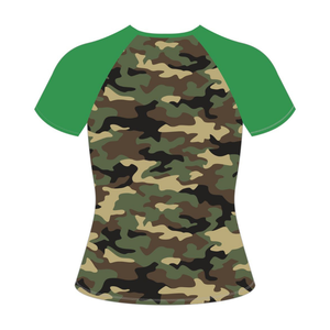 Camiseta de Manga Raglán Camo 08 Soror, Camiseta Rosa y Verde para Mujeres de Hermandad Griega, Ropa Casual Elegante para Hermandad Universitaria - Product Image 6