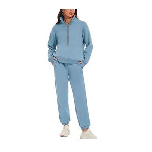 Ensemble survêtement personnalisé de qualité supérieure 2 pièces pour femmes, survêtement d'athlétisme, survêtement de course décontracté pour femmes, vente en gros - Product Image 3