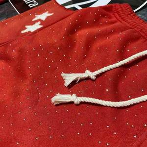 2025 Men's Embroidered Hoodie Rhinestones High Quality 100% Cotton Regular Fit Comfortable Thermal Wear Eco-Friendly Windproof - Product Image 3