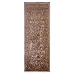 Tapis indien noué à la main, unique en son genre, 12'0'' x 5'0 - Product Image 1