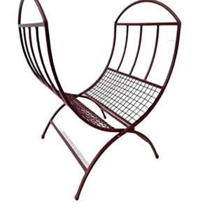 Porte-bûches en métal Durable et résistant à la rouille Parfait pour le stockage du bois de chauffage Utilisation intérieure et extérieure Design moderne - Product Image 1