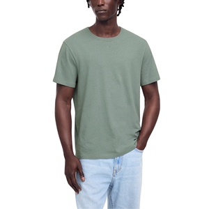 Camiseta de Algodón 100% Orgánico para Hombre, Tejido de Punto Ecológico y Suave, Diseño Liso - Product Image 1