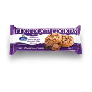 Biscotti al Cioccolato MERBA, Texture Semi-Morbida, Biscotti a Goccia Dolci, Confezione da 200g - Product Image 1