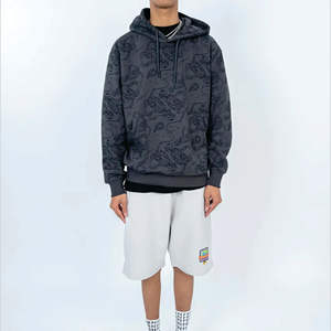 เสื้อฮู้ดฮิปฮอปแขนยาวมีฮู้ดเสื้อสเวตเชิ้ตแฟชั่นพิมพ์ลายการ์ตูนเสื้อสวมหัวตะวันตกออกแบบได้ตามต้องการ - Product Image 1