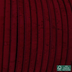 Cordón de corcho redondo color burdeos superior - Product Image 6