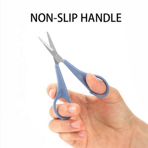 Tijeras profesionales de hoja de acero inoxidable con mango de plástico para papel escuela belleza DIY artesanía bordado - Product Image 6