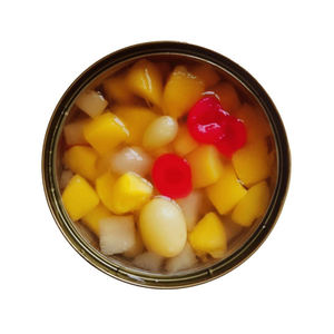 Venta caliente Cóctel mixtas de frutas enlatadas en jarabe ligero Conserva de frutas de calidad premium para sabor gourmet - Product Image 5