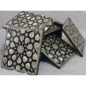 ถาดรองแก้วชุดถ้วยชาและกาแฟแม่ของไข่มุกฝัง - Product Image 6