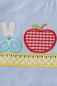 Élégant ensemble de shorts à appliques crayon bleu pour garçons vêtements ludiques prêts pour l'école avec un design charmant - Product Image 6