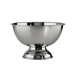 Traditional Metal Silver Plated Champagne Ice Bowls With Base Round Shape Wine Cooler for Beer Soft <b>Drink</b> Party Barware - Product Image 1