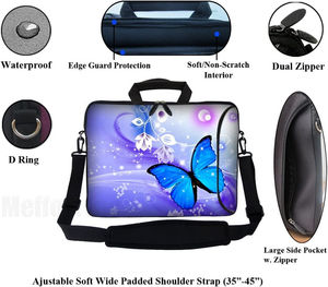Fully Sublimated <b>Laptop</b> Sleeve <b>Bag</b> <b>Carrying</b> Case Hidden Handle Adjustable Shoulder Strap <b>Laptop</b> Briefcase <b>Bags</b> - Product Image 2