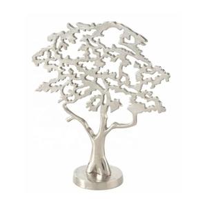 Hermoso objeto de mesa escultural de árbol con acabado dorado, acento de lujo único para interiores modernos, espacios de oficina, centro de mesa - Product Image 6