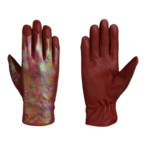 Gants de conduite d'hiver chauds en cuir véritable vintage pour femmes, nouveau style 2025 - Product Image 1