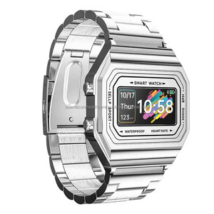 Qc F8 I6 sang trọng của nam giới thép không gỉ Smartwatch/Đồng hồ đeo tay TFT hiển thị không thấm nước thạch anh Heart Rate Monitor điều khiển từ xa - Product Image 6