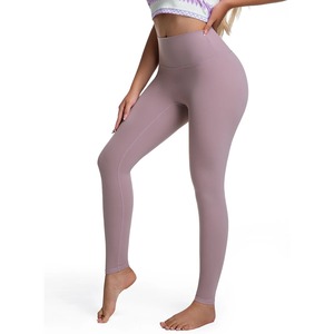 Personalizado al por mayor nueva llegada de cintura alta mallas de yoga para las mujeres de alta calidad entrenamiento de gimnasio sin costuras Scrunch trasero logotipo personalizado - Product Image 2