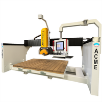 Cortadora de sierra puente CNC de 5 ejes OEM para corte de granito de mármol con control de pantalla táctil