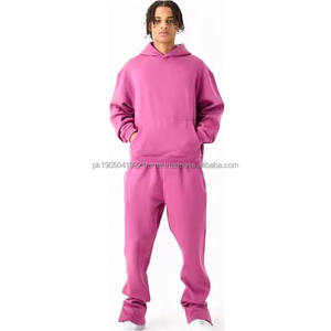 Vente en gros d'ensemble de sport actif à manches longues avec fermeture à glissière complète ensemble de sport pour hommes survêtements pour hommes tenues de 2 pièces vêtements de sport survêtements pour hommes - Product Image 6