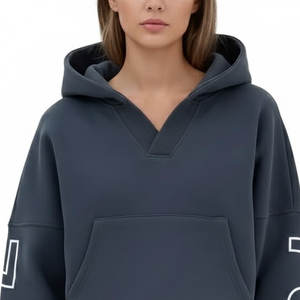 High Quality Women's Long Sleeve Pullover <b>Hoodie</b> Oversized Winter Sweatshirt with Big Logo for Students - Product Image 3