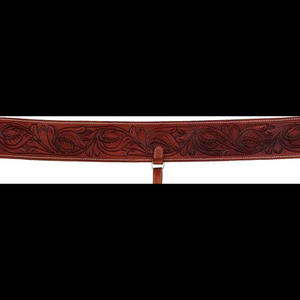 Sangle arrière occidentale en cuir repoussé/accessoire de selle de cheval de qualité supérieure Cinch arrière durable Trail & Ranch Riding - Product Image 2