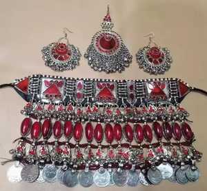 Juego de Joyería Afgana Vintage de Lujo, Nuevo y Moderno, para Novia, Chapado en Plata de Acero Inoxidable, Joyería Fina para Mujer, AA IMPEX - Product Image 5