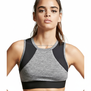 Sexy Asymmetric Yoga <b>Bra</b> Women High Support Workout Crop Top Padded Athletic Sports <b>Bra</b> - Product Image 1