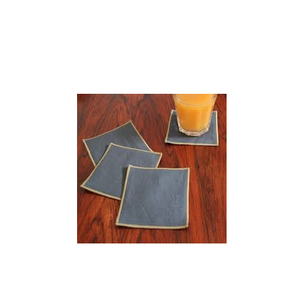 Sous-verre en pierre de lin avec support Base en liège Texture Style sous-verre à boisson pour ustensiles de cuisine et restaurants avec vente - Product Image 4